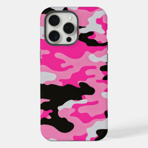 Pink Camouflage Pattern iPhone 15 Pro Max Case