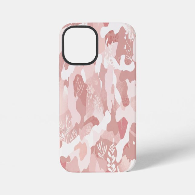 Pink Camouflage Pattern iPhone Case (Back)