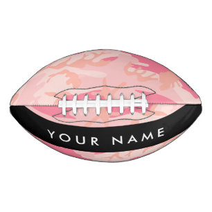 Pink Camouflage Pattern, Your name, Personalise Football