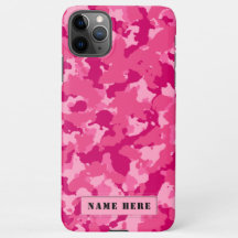 Pink Camouflage Personal Name Tag