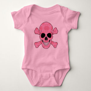 Pink Camouflage Skull And Crossbones Creeper