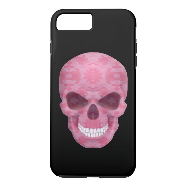 Pink Camouflage Skull iPhone 7 Case (Back)