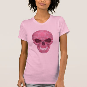 Pink Camouflage Skull Shirt