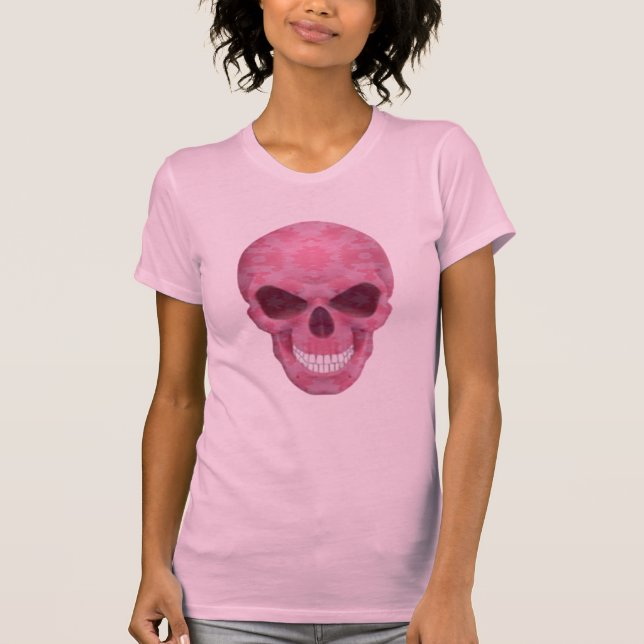 Pink Camouflage Skull Shirt (Front)