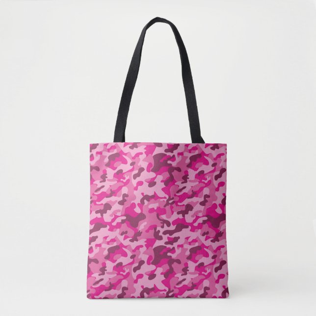 Pink Camouflage Tote Bag (Front)