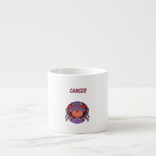 Pink Cancer, zodiac, star sign print Espresso Cup
