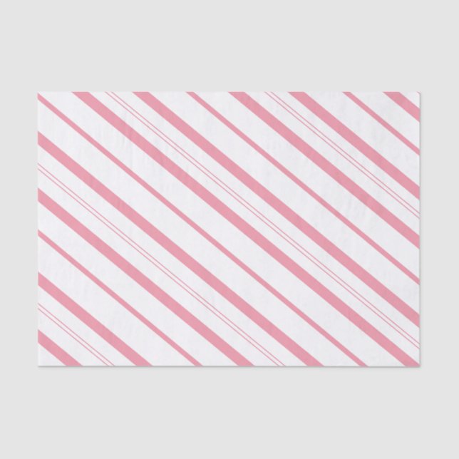 Pink Candy Cane Tissue Paper (Front)