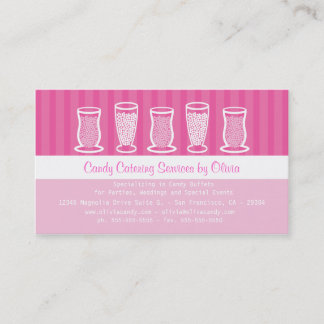 Pink Candy Catering Business Card