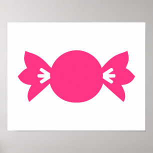 Pink candy poster