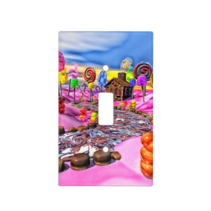 Pink Candyland Light Switch Plates
