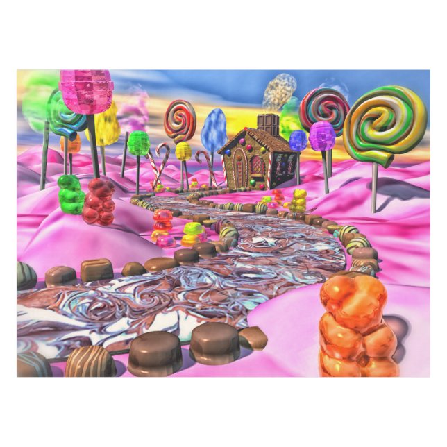 Pink Candyland - Tablecloth (Front (Horizontal))