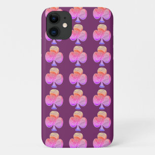 Pink Canvas clover Case-Mate iPhone Case