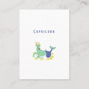 Pink Capricorn, zodiac, star print Place Card
