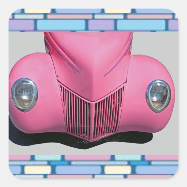 Pink Car Sticker (Front)