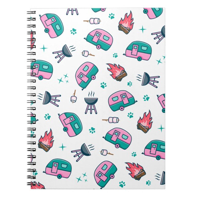 Pink Caravan Adventure Notebook (Front)