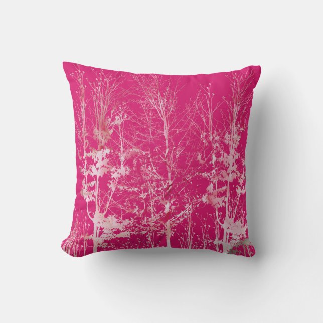 Pink Carnation Abstract 2 Cushion (Front)