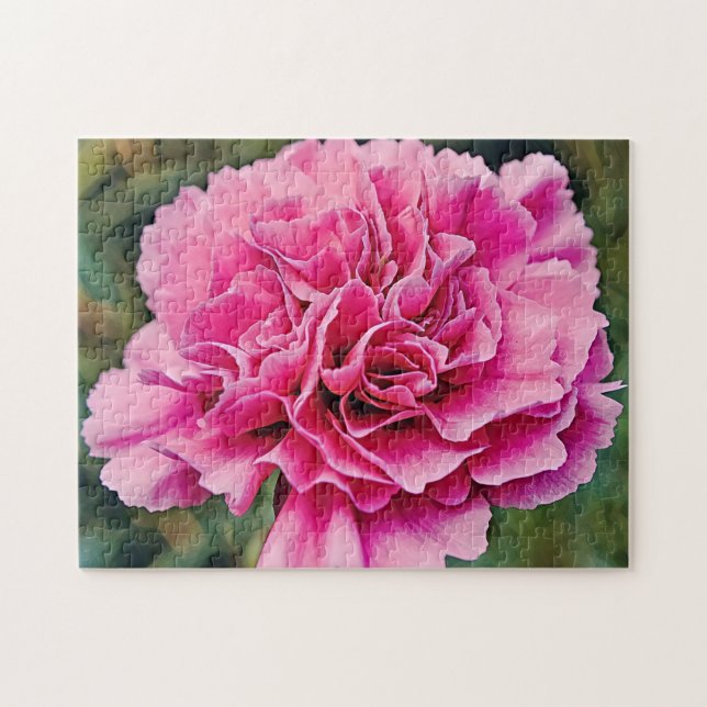 Pink Carnation Flower Nature Puzzle (Horizontal)