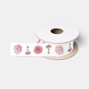 Pink Carnation Satin Ribbon