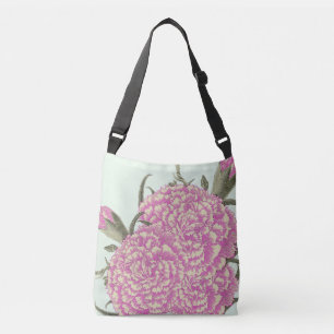 Pink Carnations Crossbody Bag