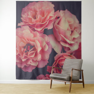 Pink Carnations Flowers Tapestry