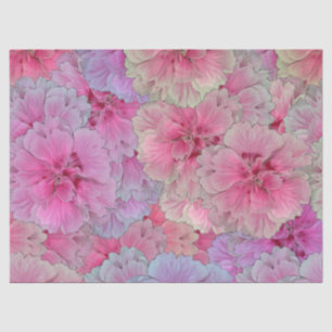 Pink Carnations in vintage style Tissue Paper