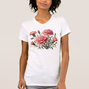 Pink Carnations slim fit T-Shirt