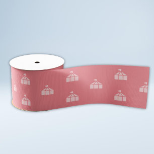 Pink Carnival Circus Tent Grosgrain Ribbon