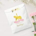 Pink Carousel Horse Birthday Party Favour Bags<br><div class="desc">Adorable princess carousel horse themed birthday party custom favour bags. Personalise them with your child's name and text of your choice for a complete one of a kind look.</div>