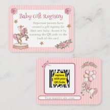 Pink Carousel Horse Gift Registry