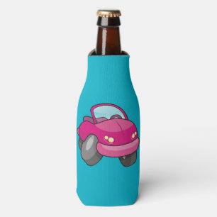 Pink Cartoon Car Bottle Cooler