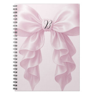 Pink Cascade Ruffle Bow Elegant Posh Girly Notebook