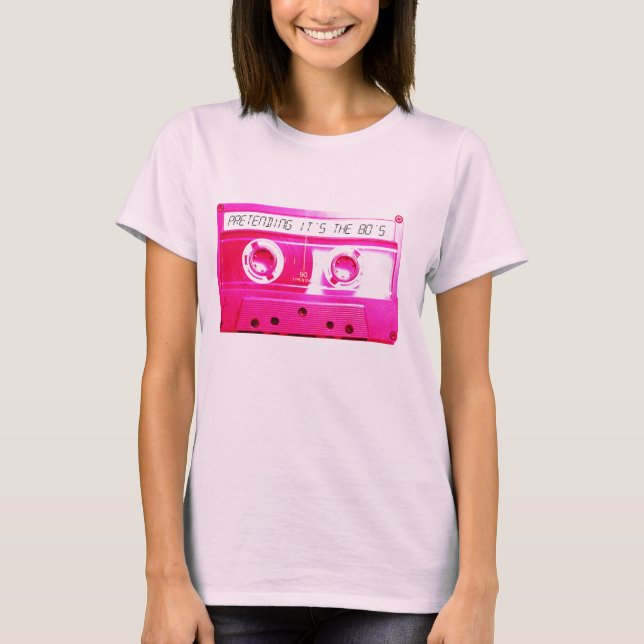 Pink cassette T-Shirt (Front)