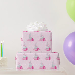Pink Castle Pattern  Wrapping Paper