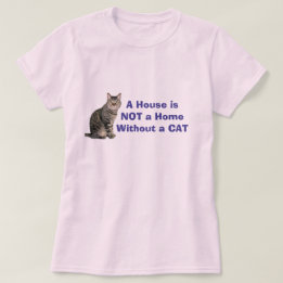 Pink Cat Home Personalised T-shirt