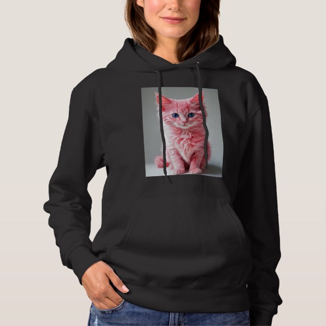 Pink Cat  Hoodie (Front)