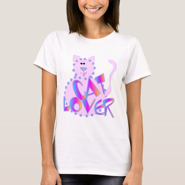 Pink Cat Lover Tshirts and Gifts (Front)