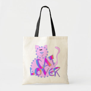 Pink Cat Lover Tshirts and Gifts Tote Bag