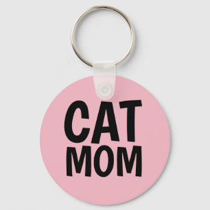 Pink CAT MOM Key chain