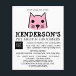 Pink Cat, Pet Store & Groomers Advertising Flyer<br><div class="desc">Pink Cat,  Pet Store & Groomers Advertising Flyer by The Business Card Store.</div>