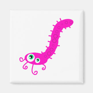 Pink Caterpillar Germ Magnet