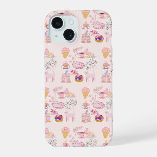 Pink Cats Cosiness iPhone 15 Case