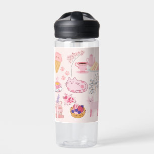 Pink Cats Cosiness Water Bottle