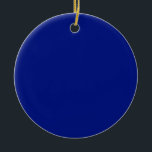 Pink Ceramic Tree Decoration<br><div class="desc">Navy blue ornament - You can add your text to the ornament.</div>