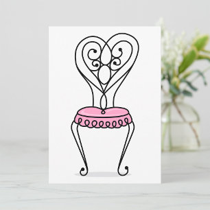 Pink Chair Invitation