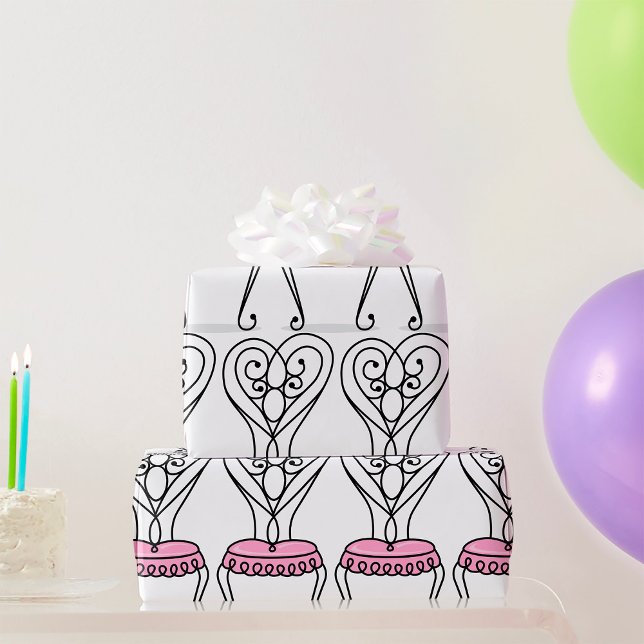 Pink Chair Wrapping Paper (Creator Uploaded)