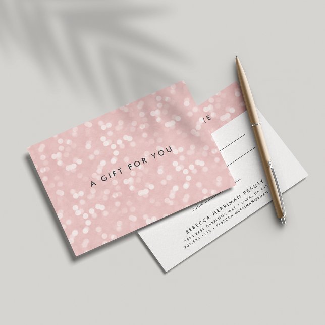 Pink Champagne Bokeh | Gift Certificate (Creator Uploaded)