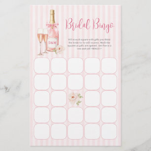 Pink Champagne Bridal Bingo Game