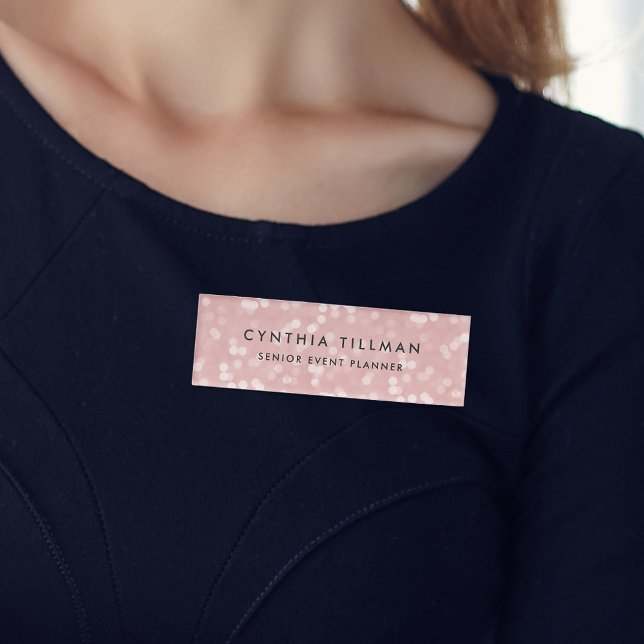 Pink Champagne Name Tag (Creator Uploaded)