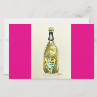 Pink Champagne Notecard Stationery