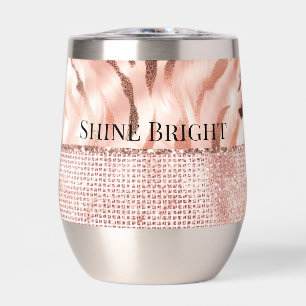 Pink Champagne Rose Glam Zebra